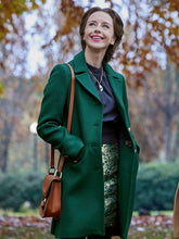 The-Wedding-Veil-Inspiration-2023-Kacey-Rohl-Green-Wool-Coat